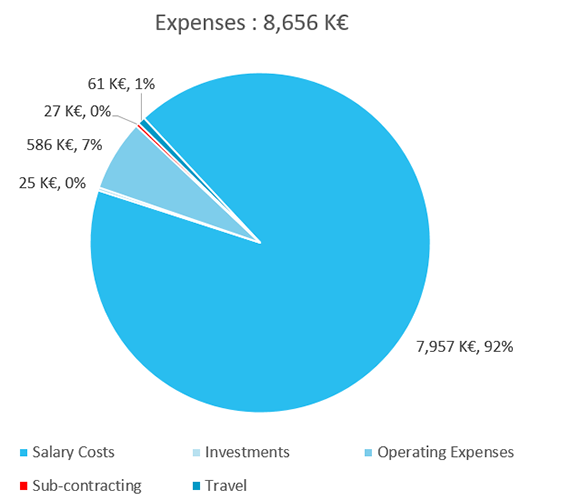 Financial statement: expenses