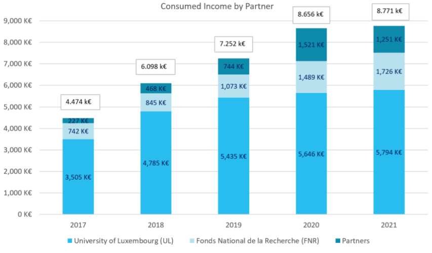 Financial statement - Consumed Income by Partner