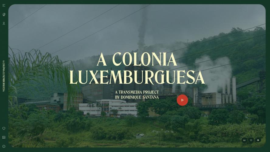 Landing page of Colonia.lu