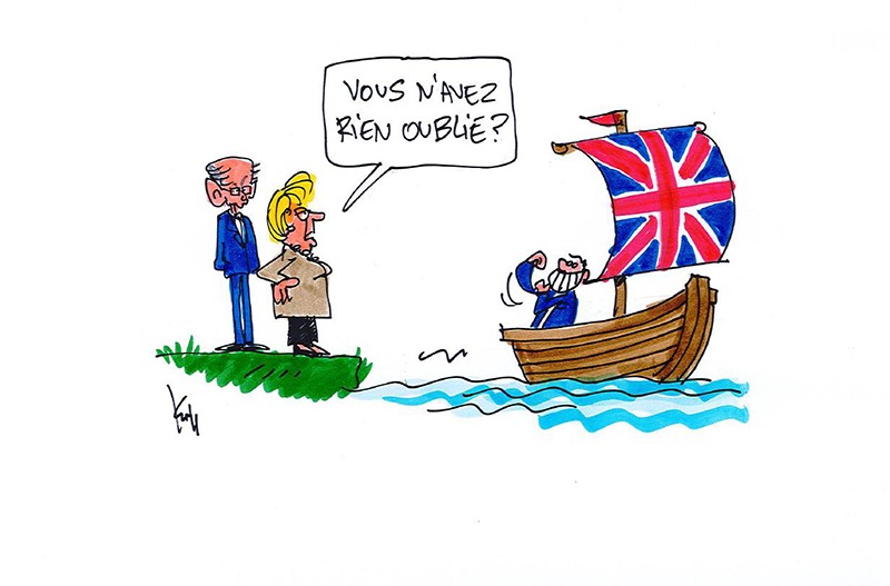 Press cartoon by Pierre Kroll on Brexit