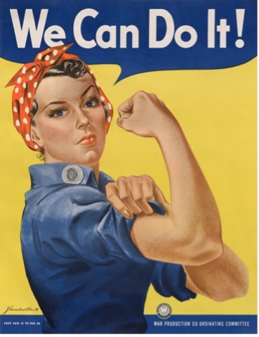 “Rosie the Riveter “, J. Howard Miller - U.S. National Archives and Records Administration