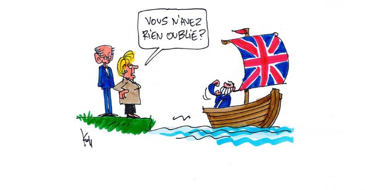 Press cartoon by Pierre Kroll on Brexit